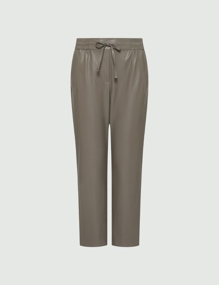 Pantalone ecopelle Grigio MARELLA SELVA 001 Donna 