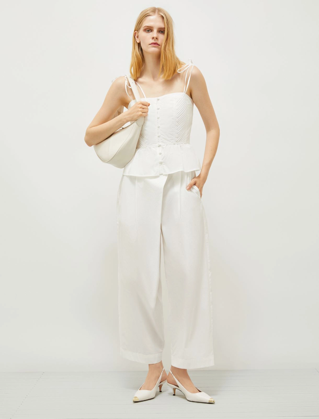 Pantalone Bianco MARELLA EDY 001 Donna 