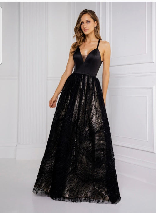Abito Nero/oro SOLOGIOIA 20015R9030S1148 990 Donna 
