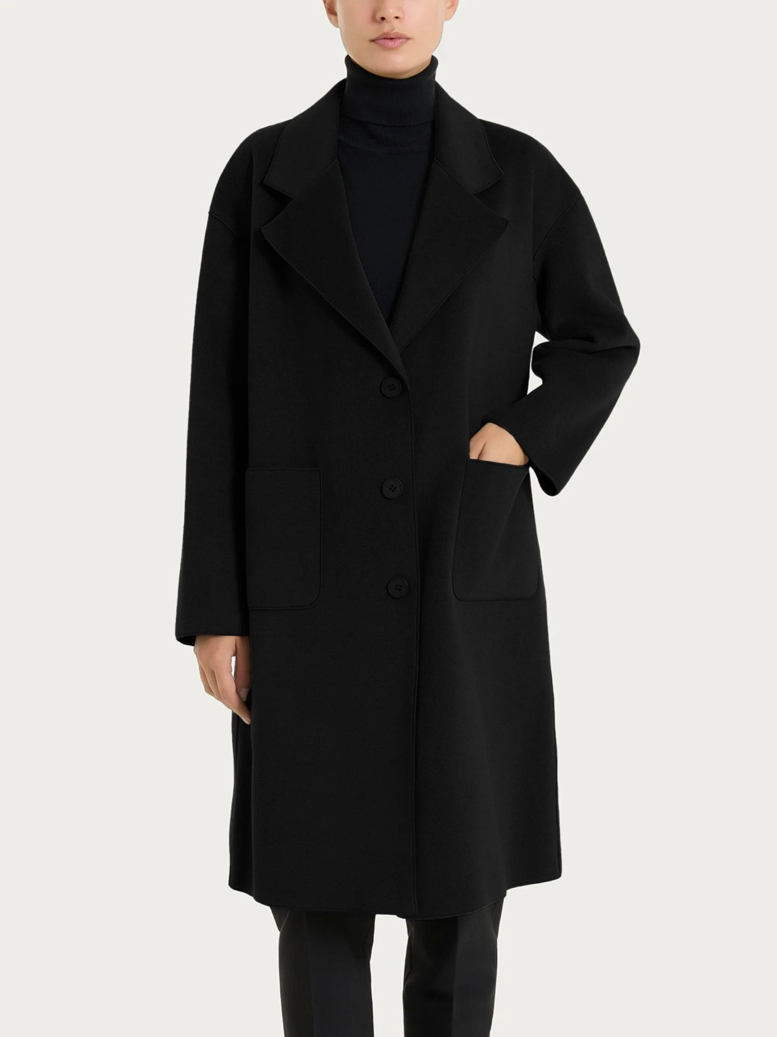 Cappotto Nero RAGNO DQ61KW 020NERO Donna 