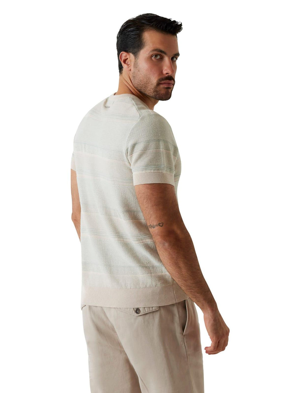 T-shirt Verde GUESS M6GR077Z0560 SM11 Uomo 