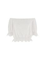 Top Bianco GUESS W6GP19_K2949_ G011 Donna 
