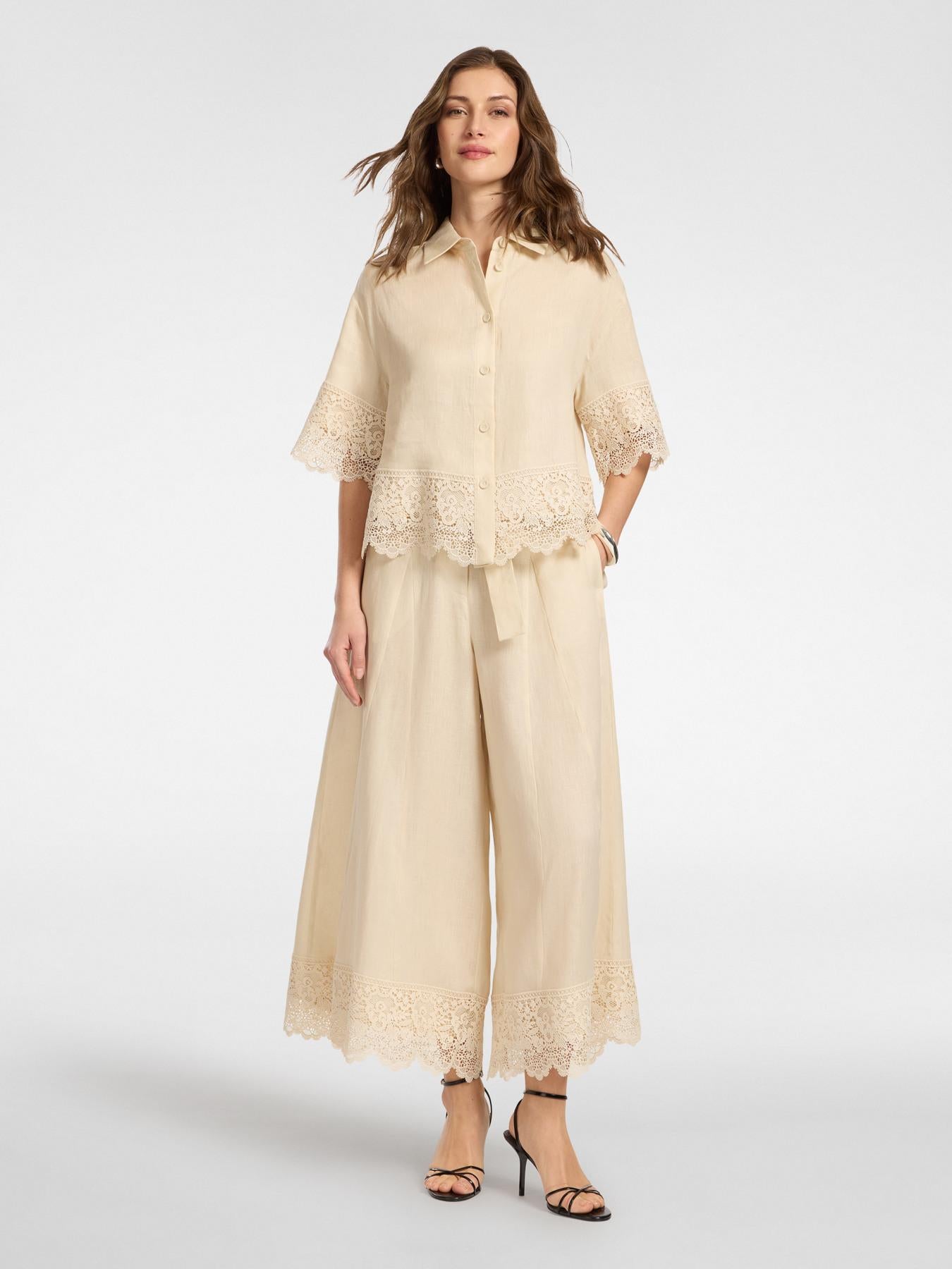 Gonna Avorio ELENA MIRO P184P 002 Donna 