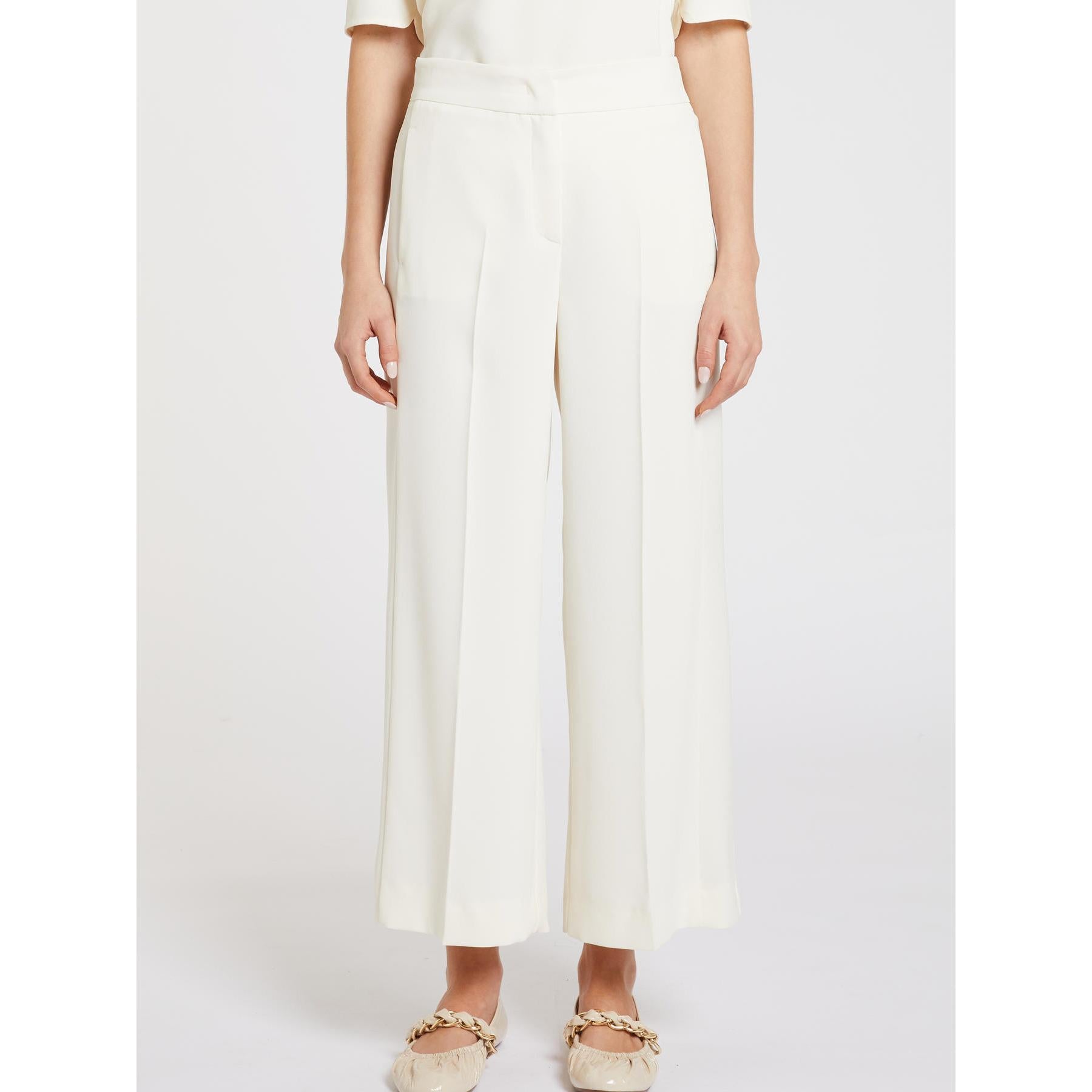 Pantalone Bianco MARELLA GRACE 001 Donna 