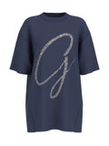 T-shirt Blu GUESS W6GI39_K3478_ G7P1 Donna 